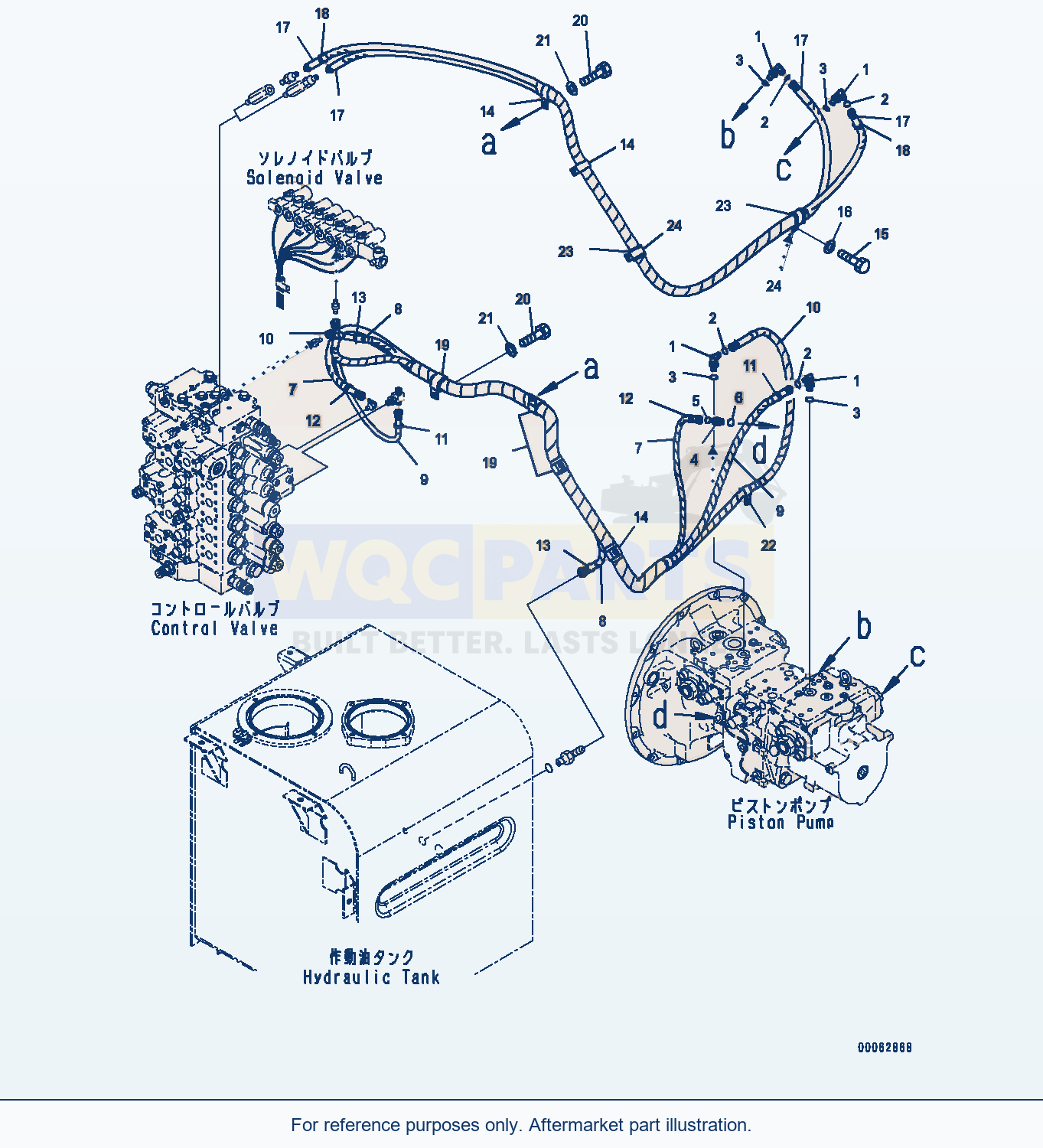 Komatsu PC450LC-8 Ls Piping (#70001-) parts diagram