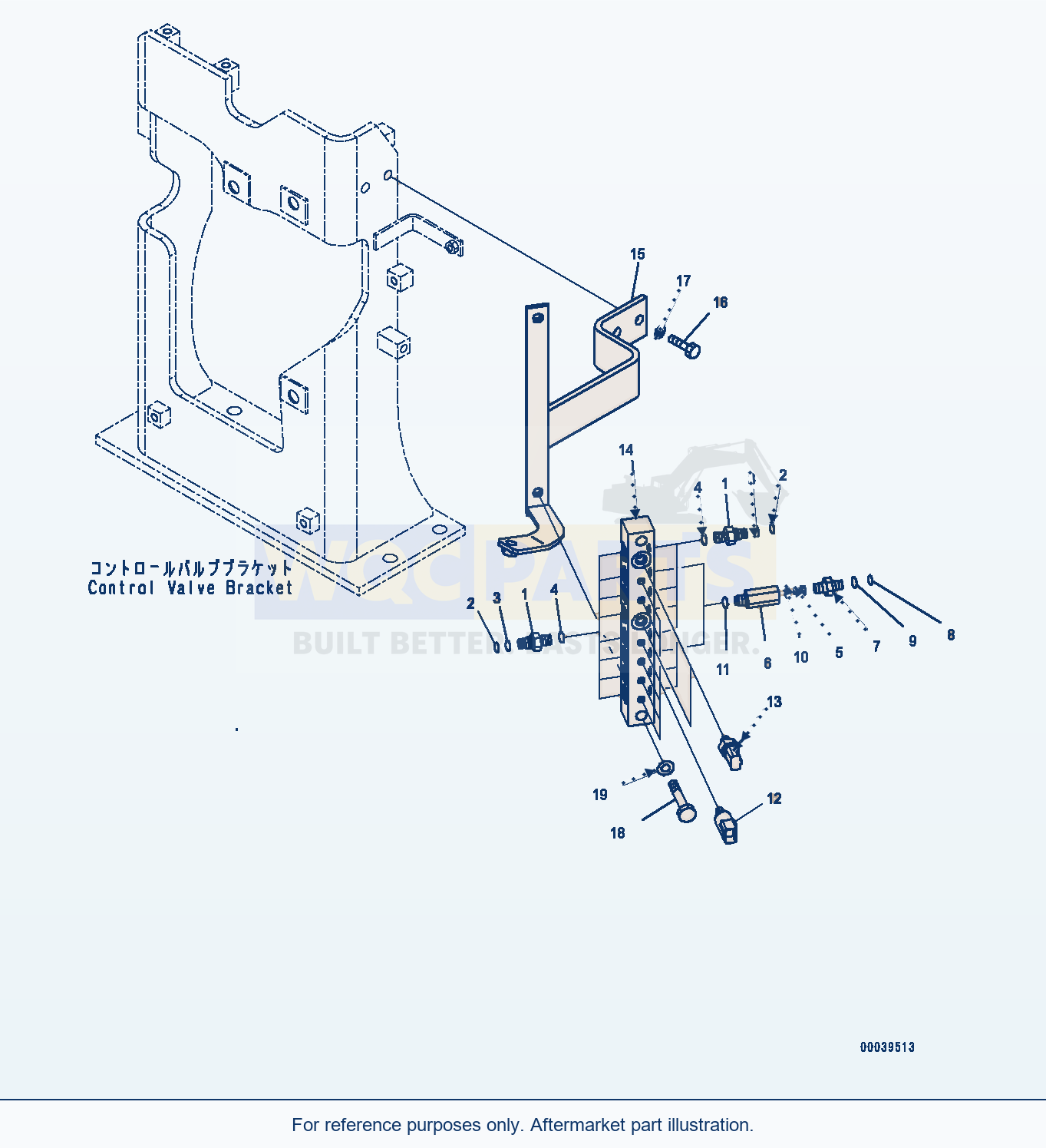Komatsu PC450LC-8 Pressure Switch Block (#70001-) parts diagram
