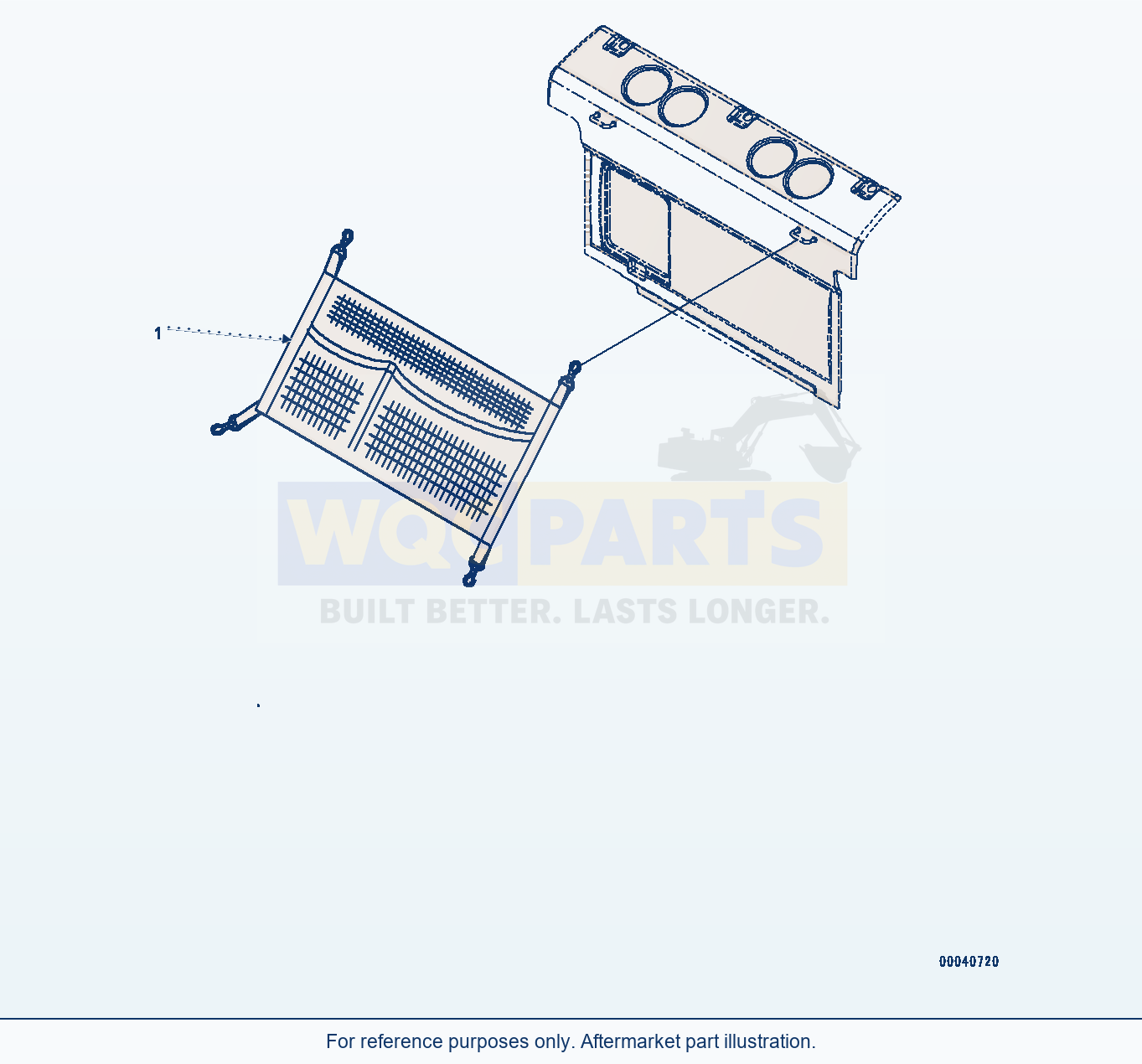 Komatsu PC450LC-8 Luggage Box Net (#70001-) parts diagram
