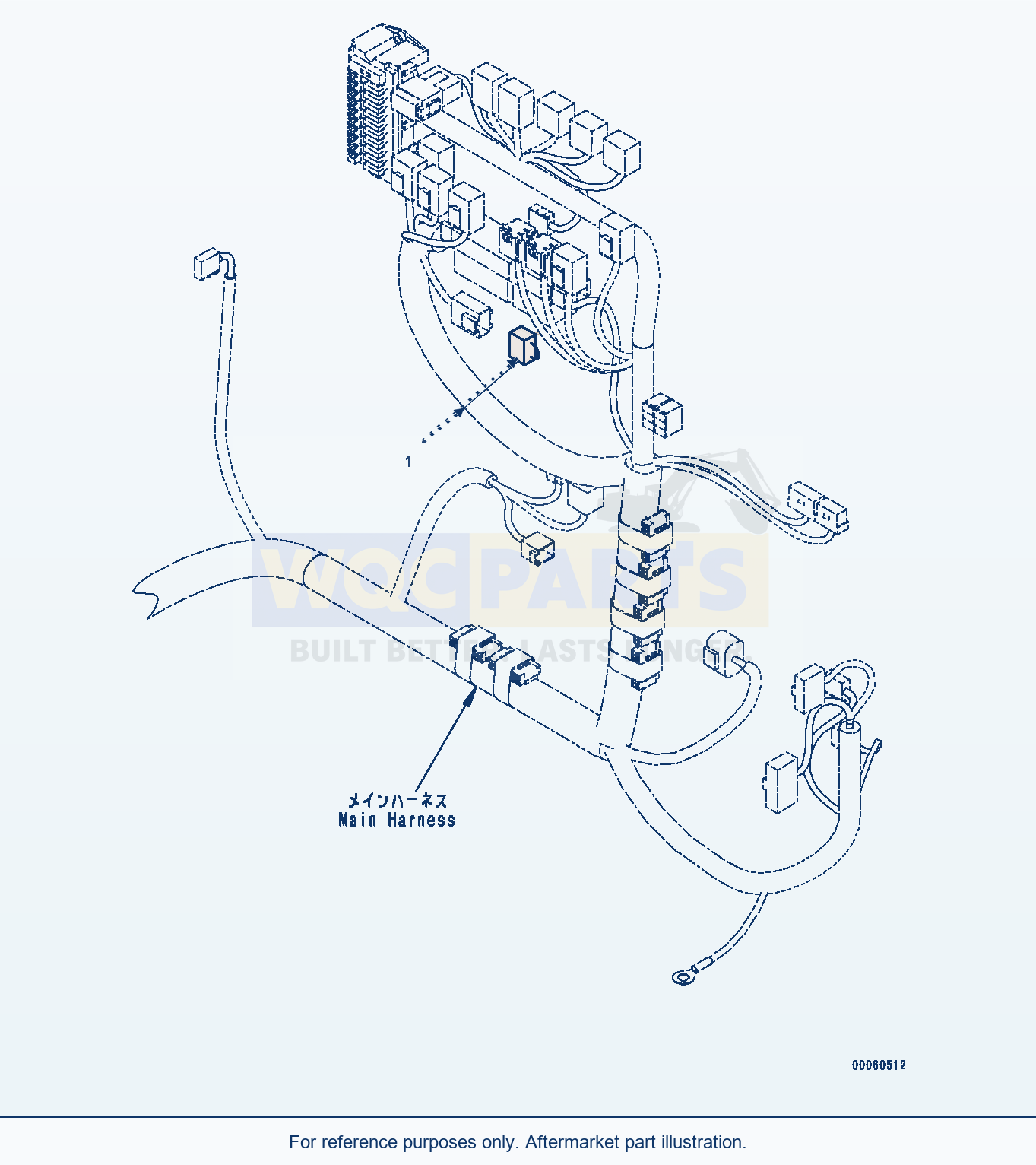 Komatsu PC450LC-8 Mode Selection Connectors (#70001-) parts diagram