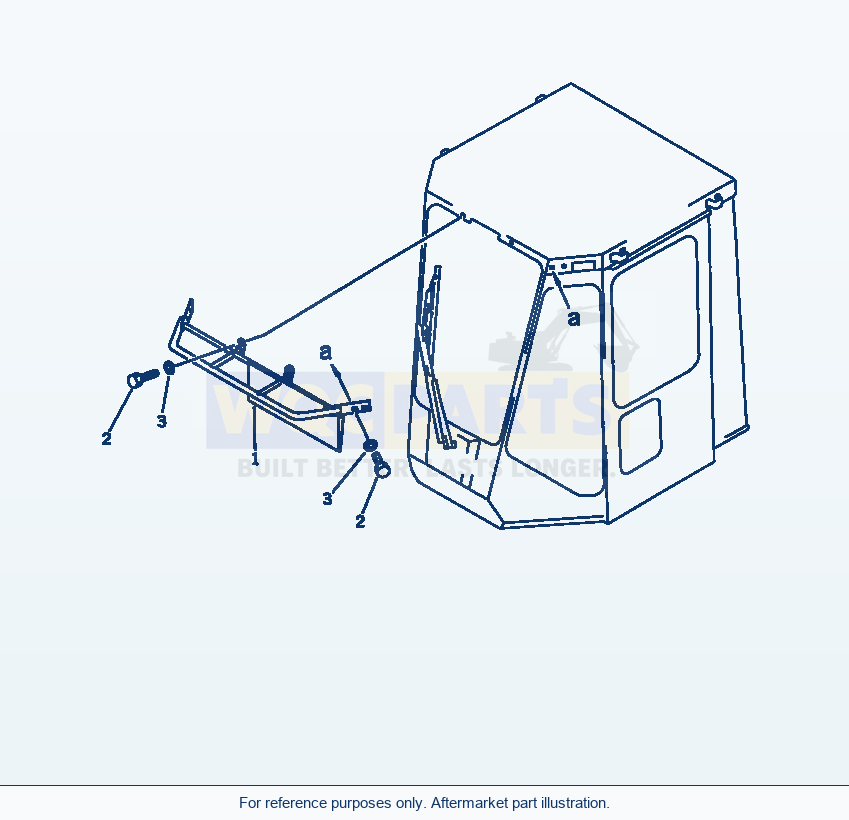 Komatsu WA180-1 Roof Guard (Tbg/Abe Spec.) parts diagram