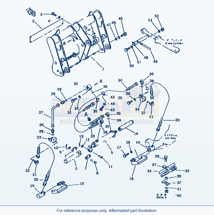 Komatsu WA180-1 Multi Coupler (Hydraulic Type) parts diagram