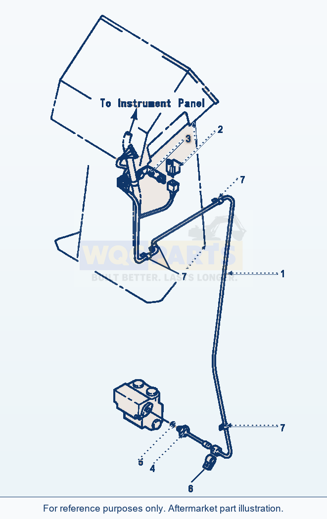 Komatsu WA180-1LC Electrical System (Ground Driven Steering) parts diagram
