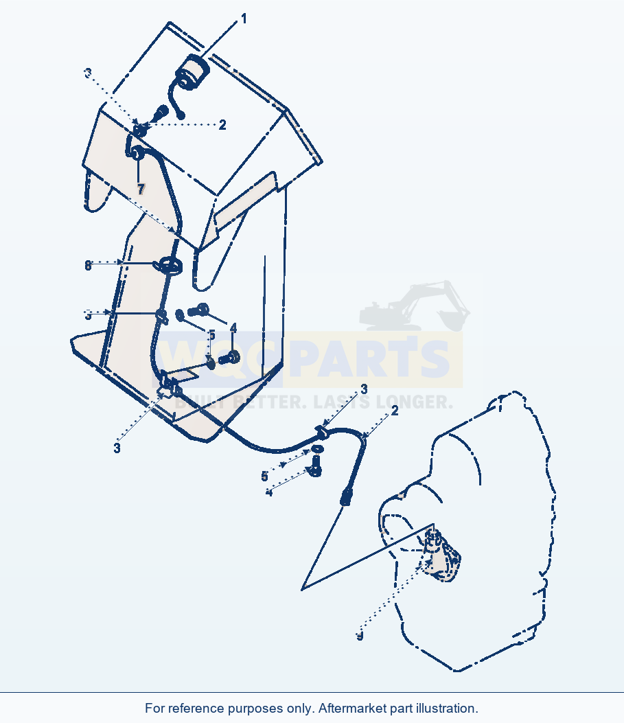 Komatsu WA180-1LC Speedometer parts diagram