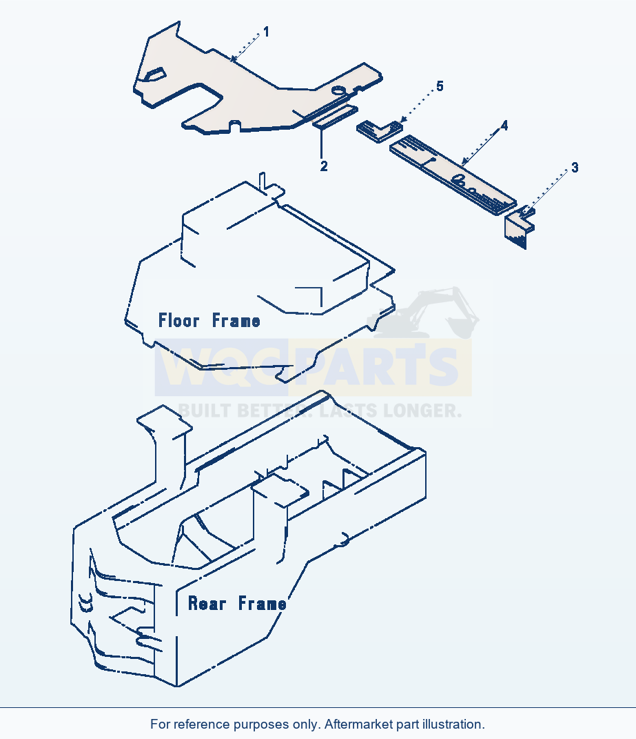Komatsu WA180-1LC Floor Mats parts diagram