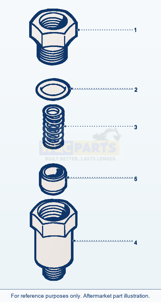 Komatsu WA180-1LC Check Valve parts diagram