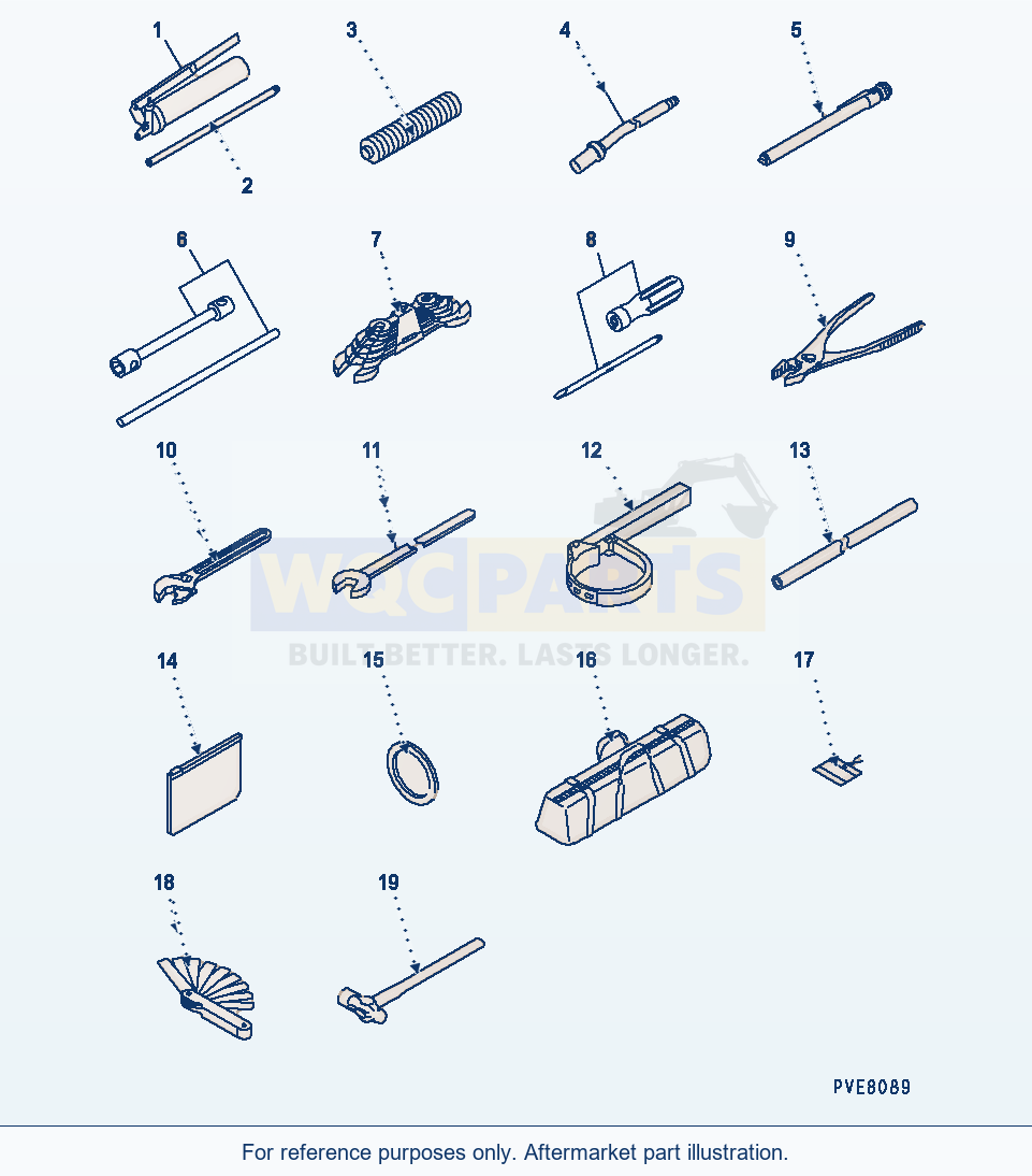 Komatsu WA180-3 Tool (English) parts diagram
