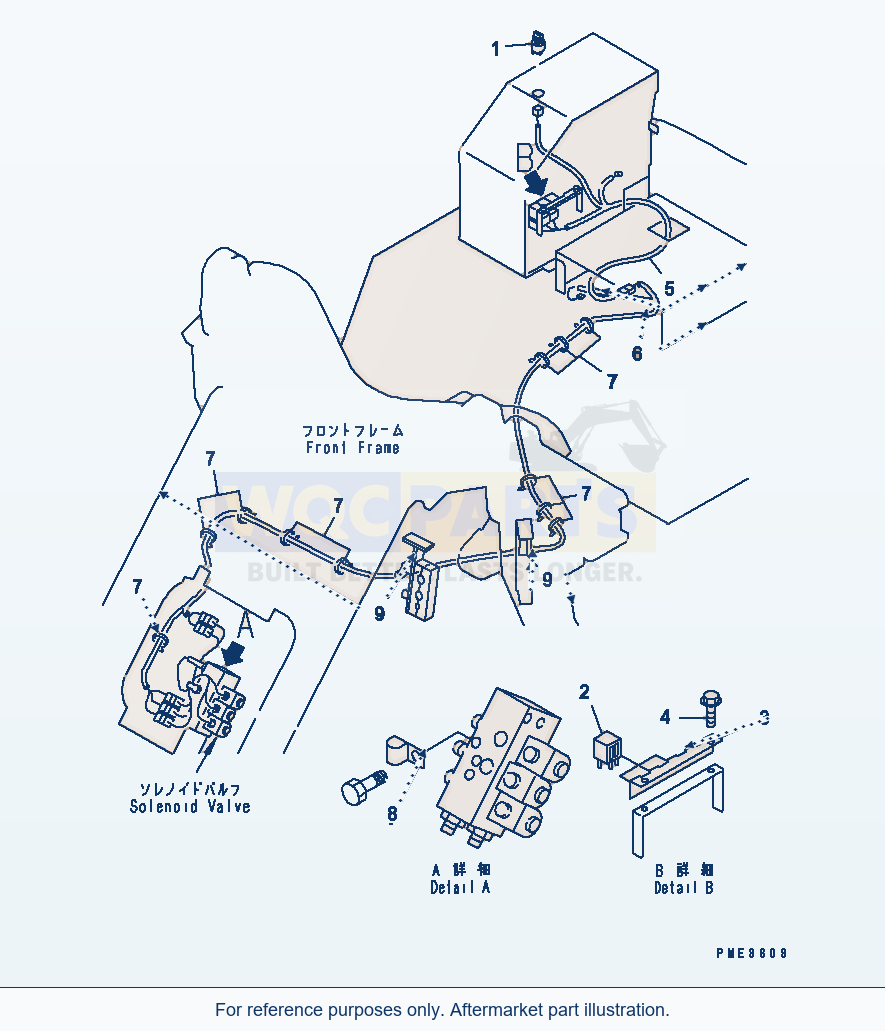 Komatsu WA180-3 Electrical System (E.C.S.S. Line) parts diagram