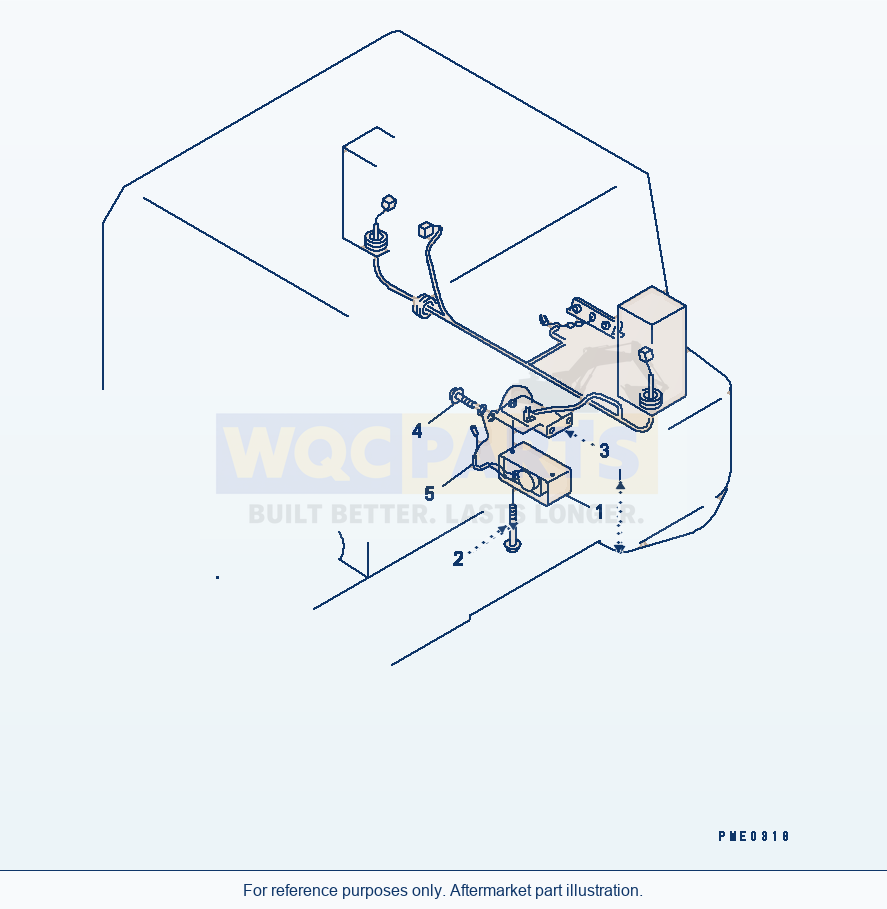 Komatsu WA180-3 Back-Up Buzzer(#50001-) parts diagram