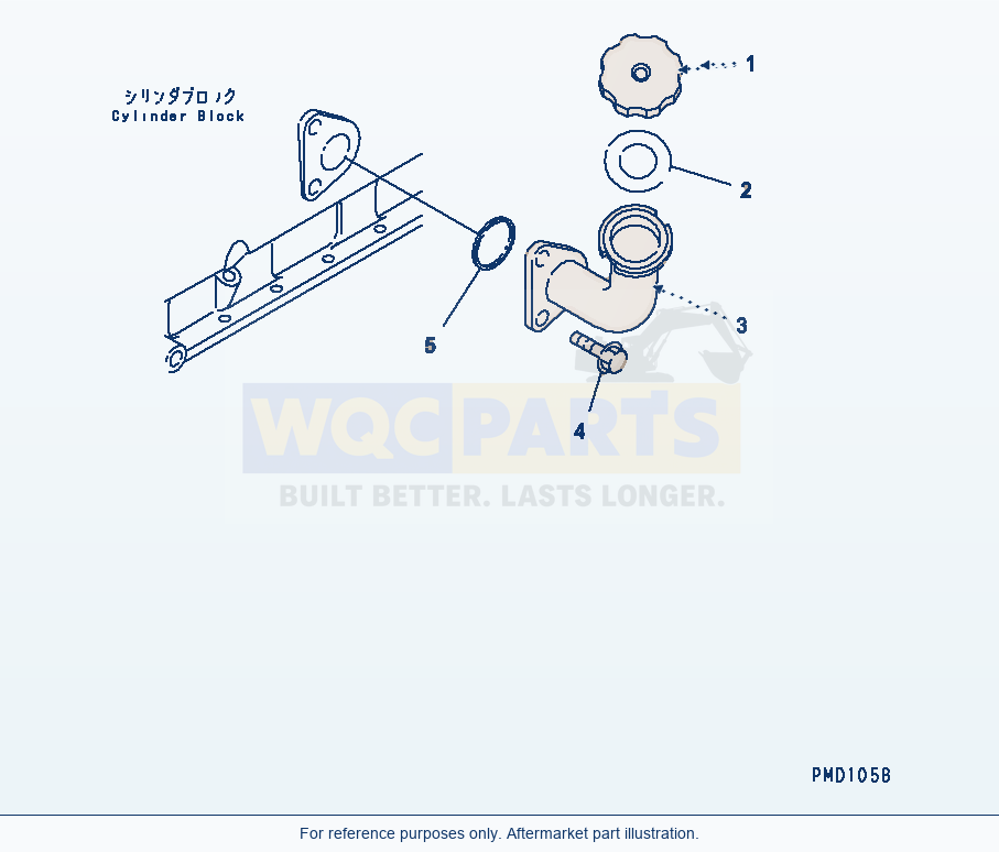 Komatsu WA180-3 Oil Filler(#26200467-) Serial 53001-UP (M/C) parts diagram