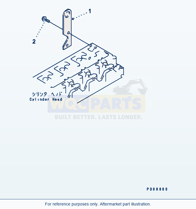 Komatsu WA180-3 Rear Hanger parts diagram