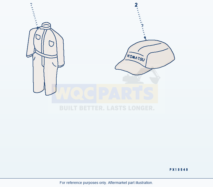 Komatsu WA180-3 Cap And Overall(#50001-) parts diagram