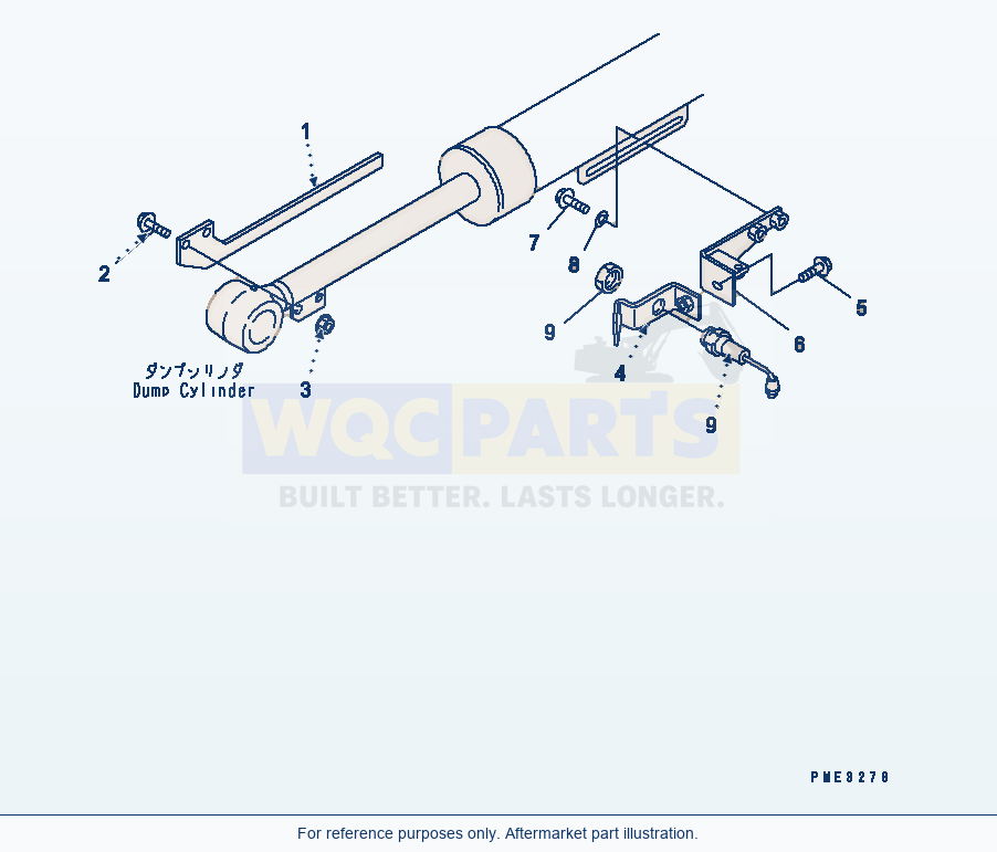 Komatsu WA180-3 Bucket Positioner Serial 53001-UP (M/C) parts diagram
