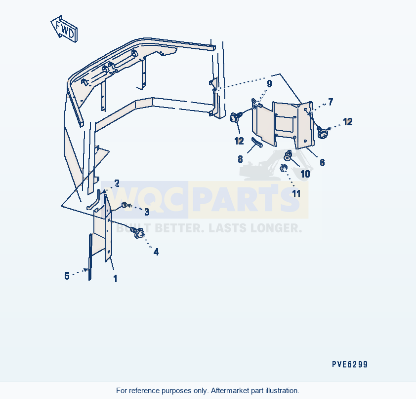 Komatsu WA180-3 Rops Cab (Cover) (Kohag) parts diagram