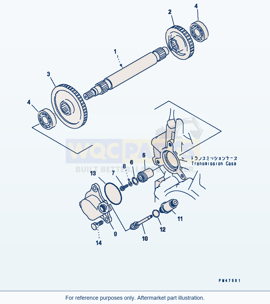 Komatsu WA180-3 Transmission (3Rd And 4Th Gear)(#50001-) parts diagram