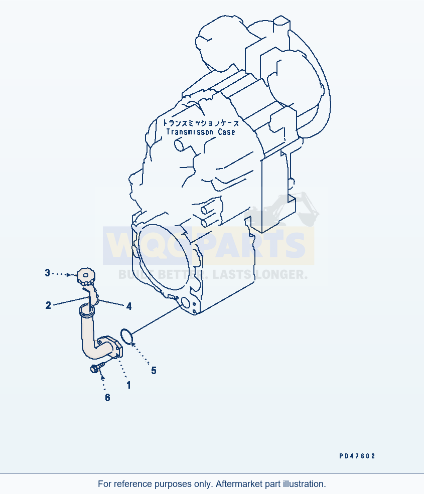 Komatsu WA180-3 Transmission Oil Gauge And Oil Filler(#50001-) parts diagram