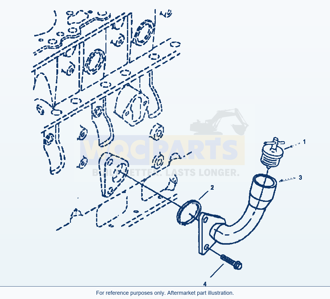 Komatsu WA180-3L Oil Filler Port parts diagram