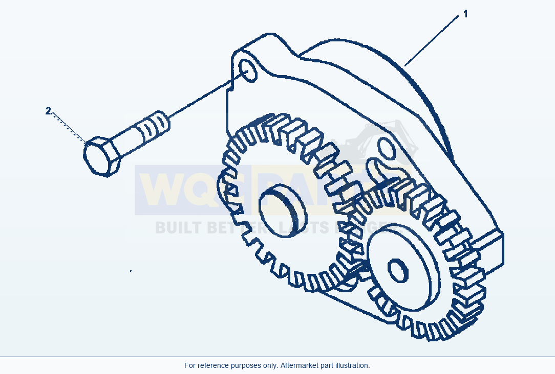Komatsu WA180-3L Oil Pump parts diagram