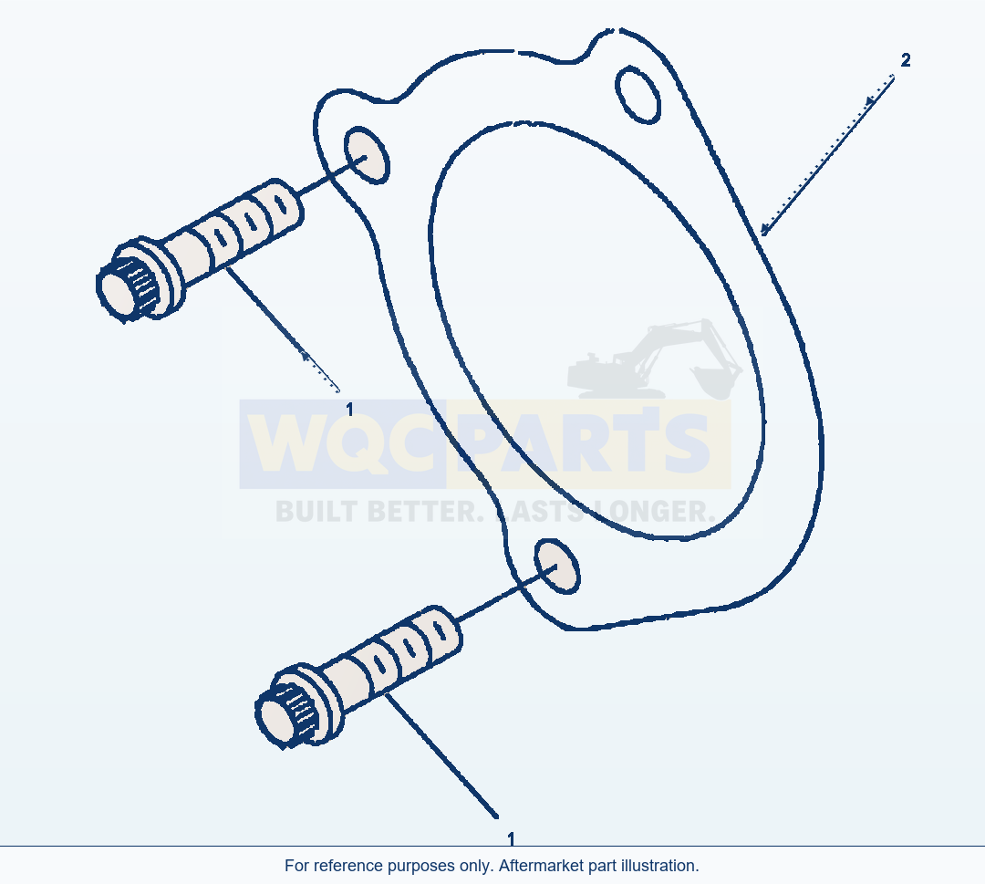 Komatsu WA180-3L Starter Mounting parts diagram
