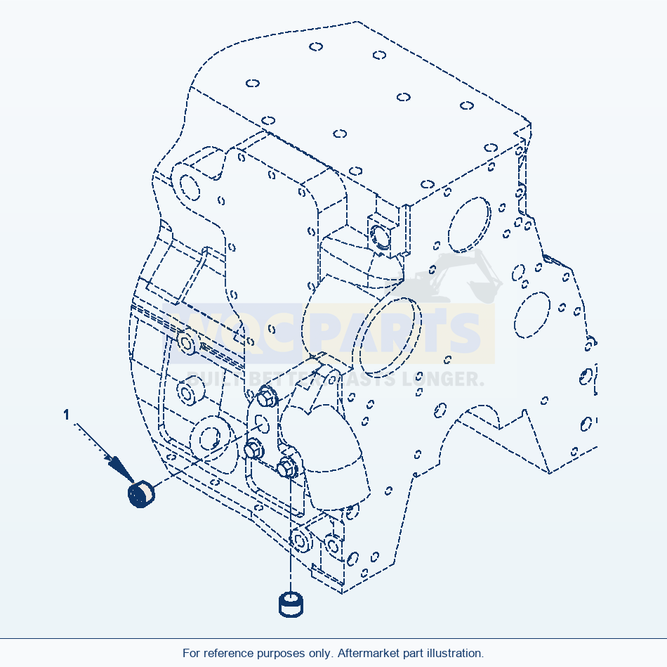 Komatsu WA180-3L Water Inlet Connection - Plugs parts diagram