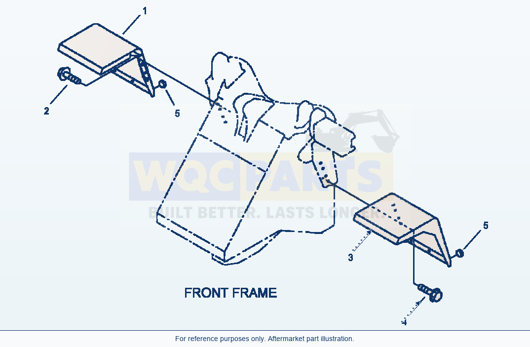 Komatsu WA180-3L Front Fender parts diagram