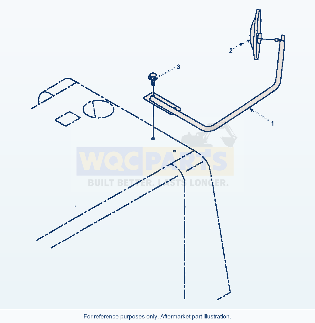 Komatsu WA180-3L Mirror - Under Mirror parts diagram