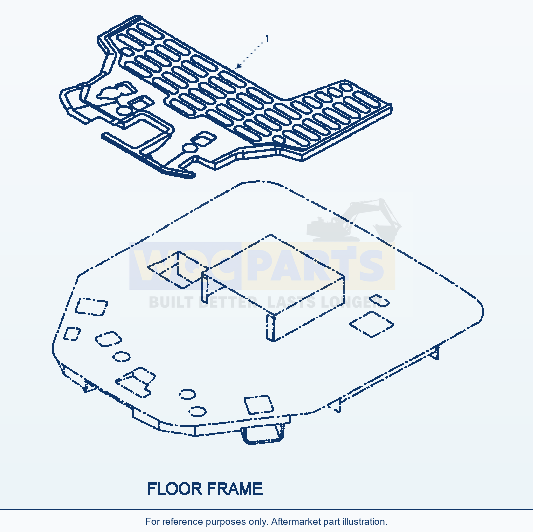 Komatsu WA180-3L Floor Mat parts diagram