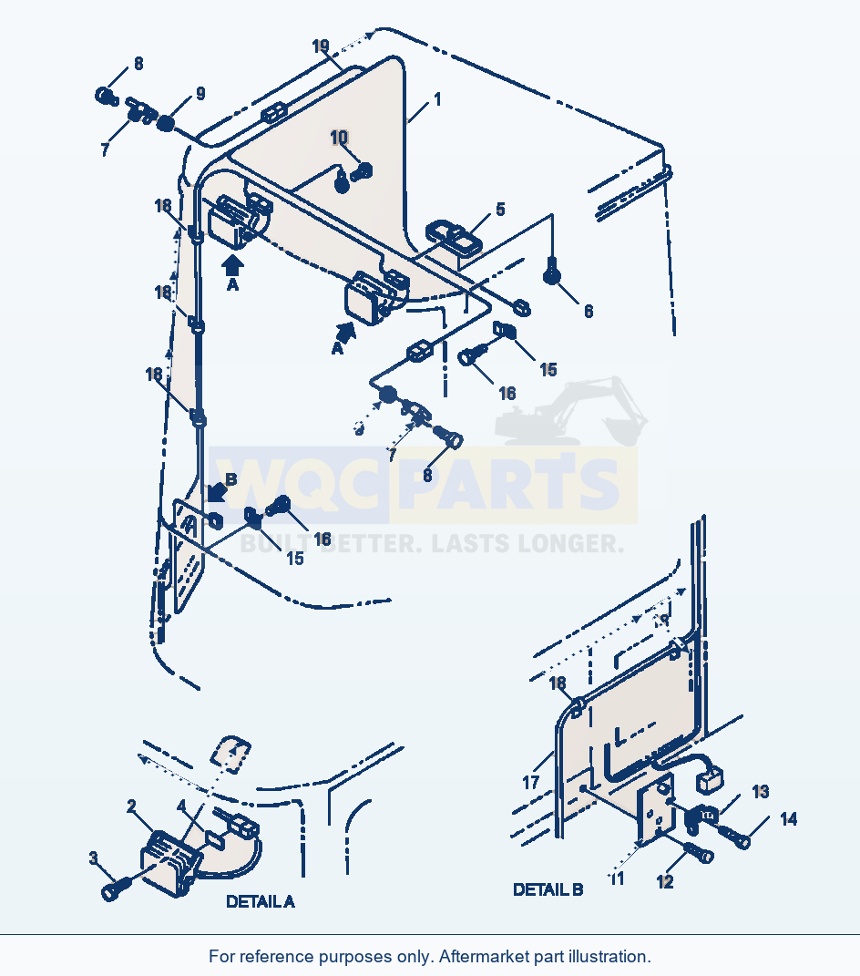 Komatsu WA180-3L Operator'S Cab - Electrical System parts diagram