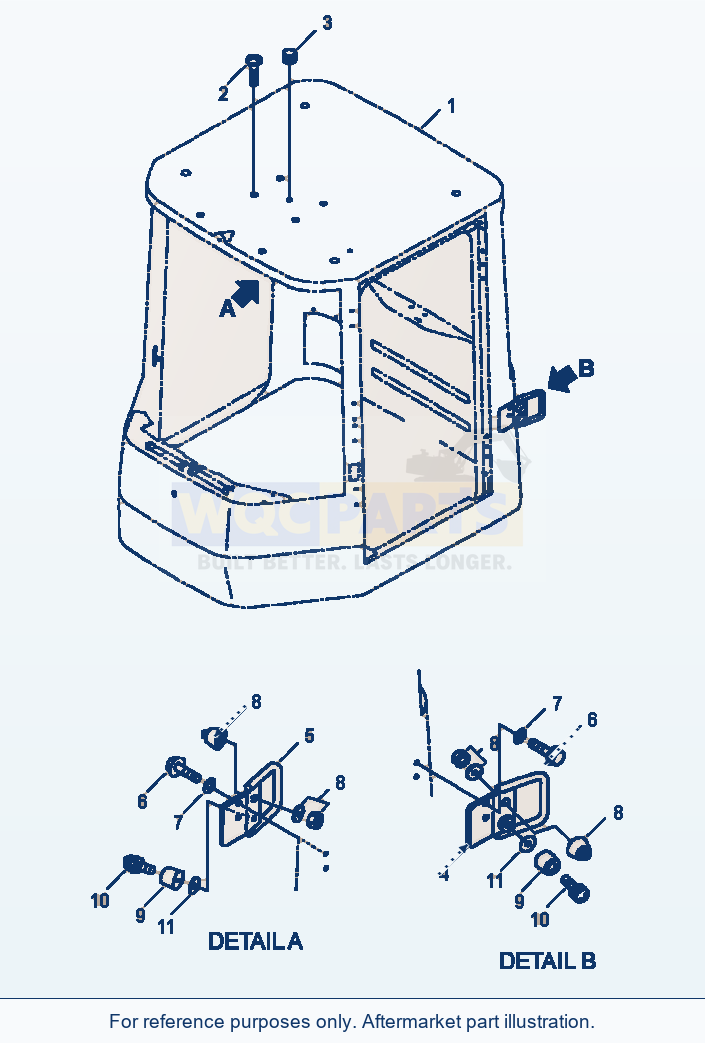 Komatsu WA180-3L Operator'S Cab - Hold Open Door Latch parts diagram