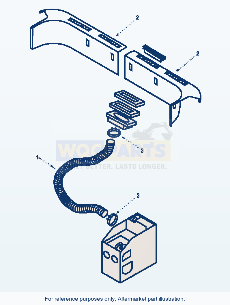 Komatsu WA180-3L Operator'S Cab - Rear Defroster parts diagram