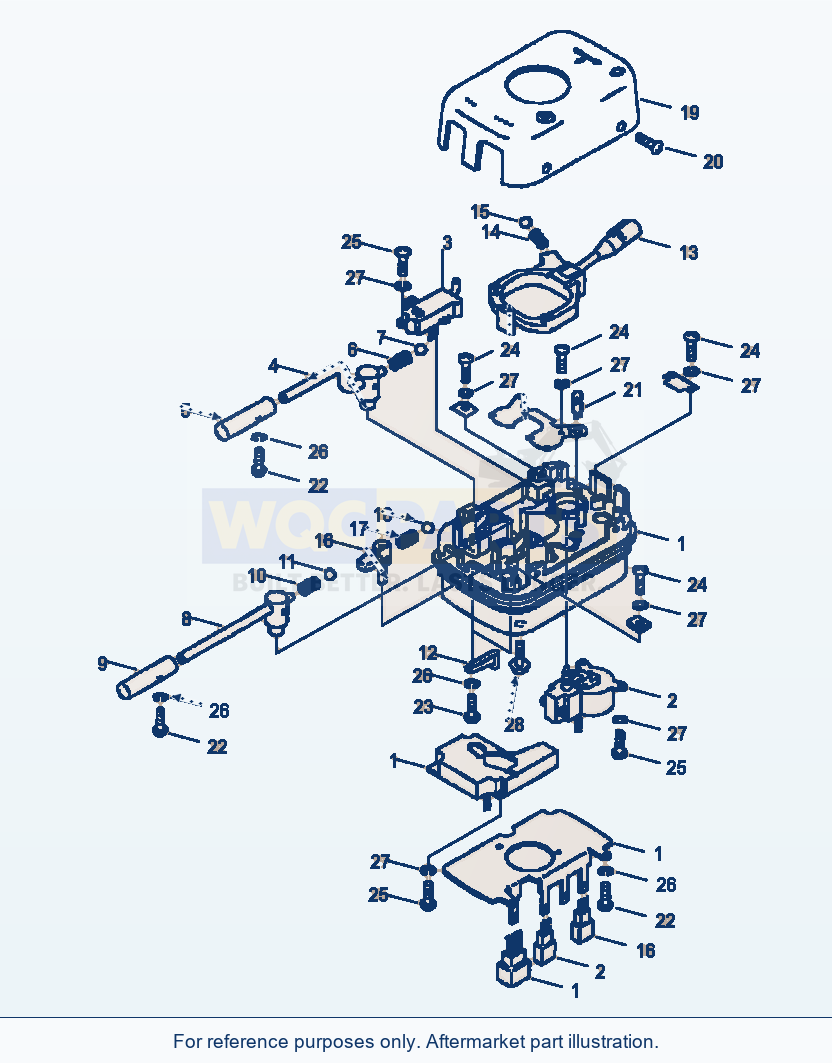 Komatsu WA180-3L Transmission - Control Switch parts diagram