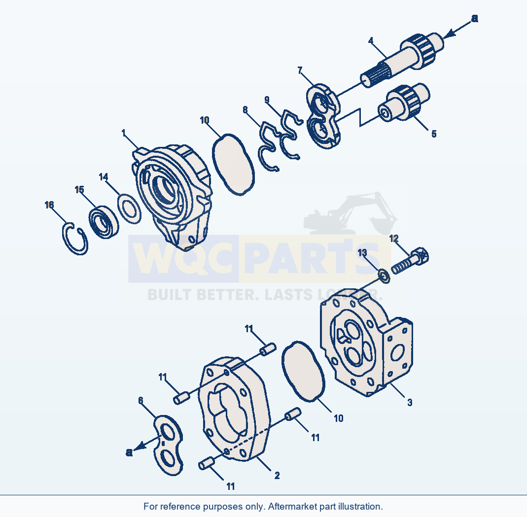 Komatsu WA180-3L Transmission - Hydraulic Pump parts diagram