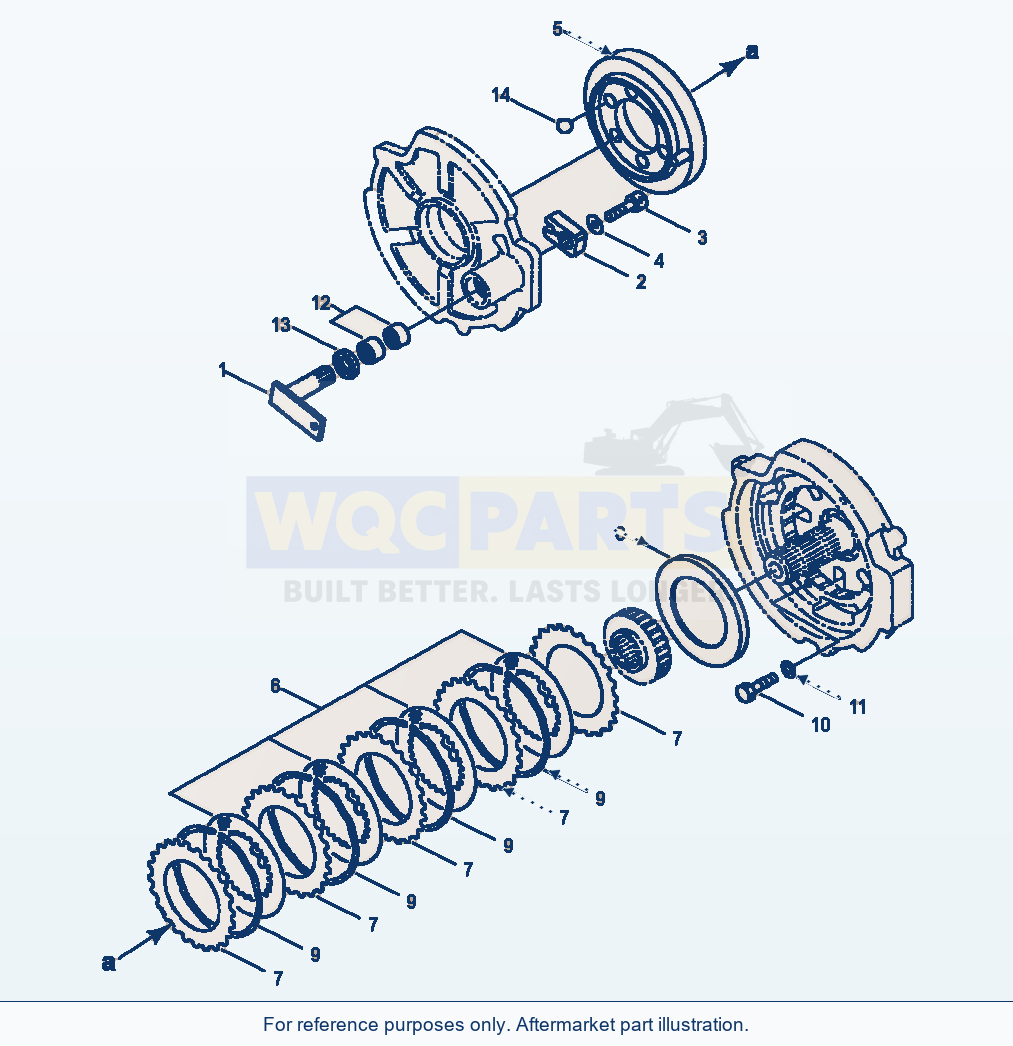 Komatsu WA180-3L Transmission - Parking Brake parts diagram