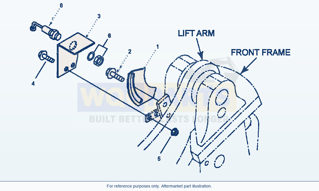 Komatsu WA180-3L Lift Arm And Bellcrank - Boom Kick-Out Switch parts diagram