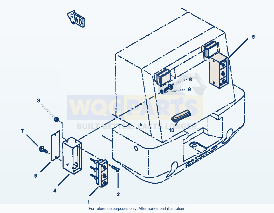 Komatsu WA180-3MC Rear Lamp parts diagram