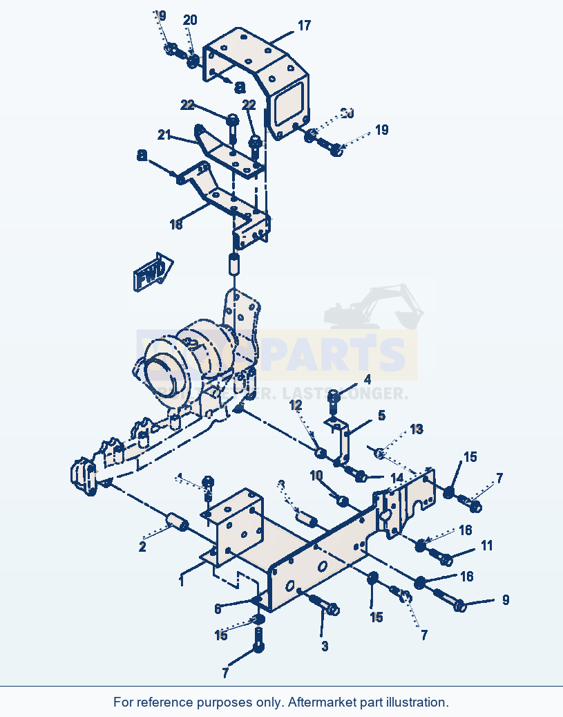 Komatsu WA180-3MC Heat Shield parts diagram