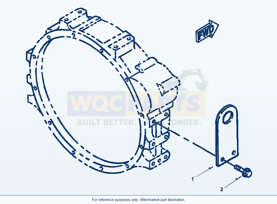 Komatsu WA180-3MC Rear Hanger parts diagram