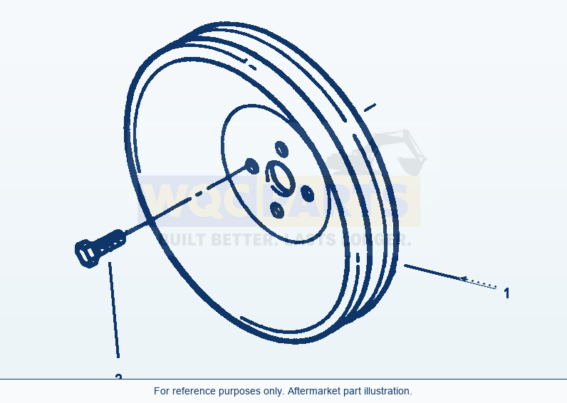 Komatsu WA180-3MC Accessory Drive Pulley parts diagram