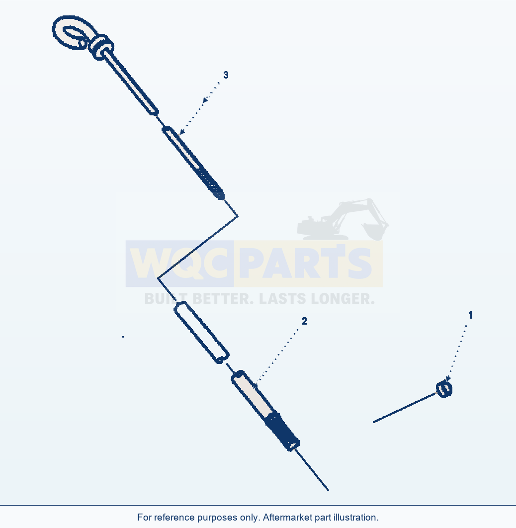 Komatsu WA180-3MC Oil Level Gauge parts diagram