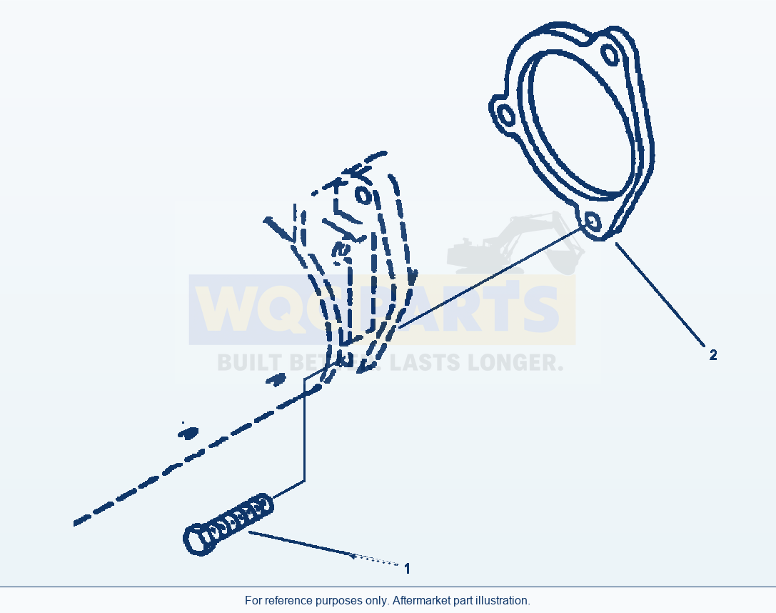 Komatsu WA180-3MC Starter Motor Mounting parts diagram