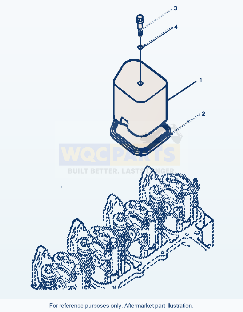 Komatsu WA180-3MC Valve Cover parts diagram