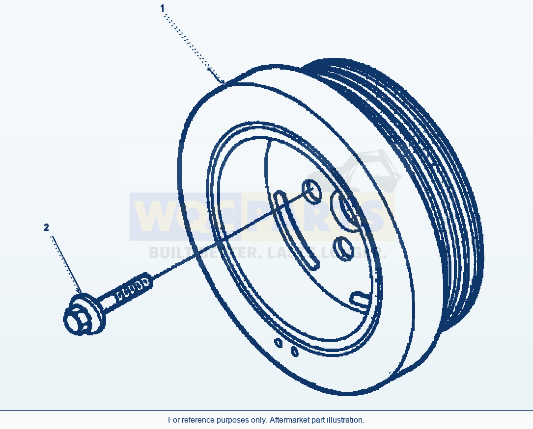 Komatsu WA180-3MC Vibration Damper parts diagram