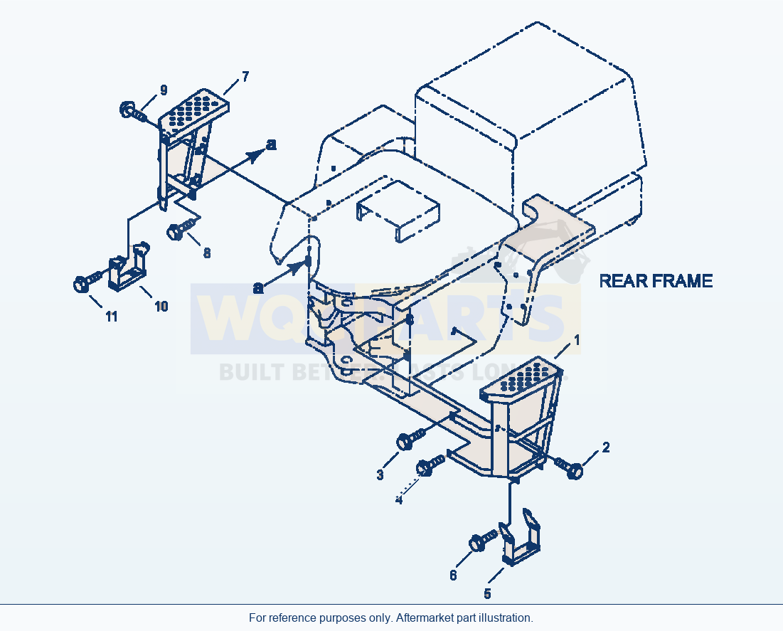 Komatsu WA180-3MC Ladder parts diagram