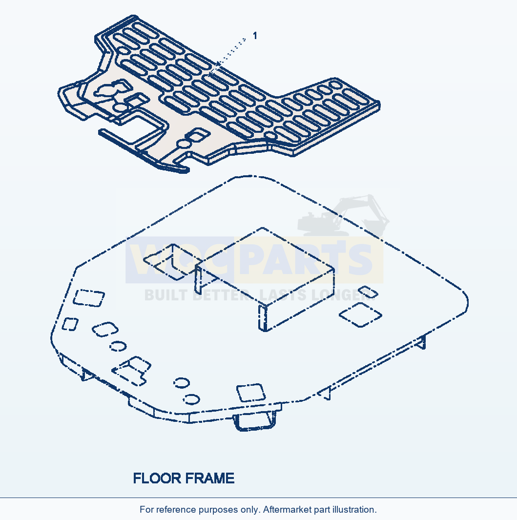 Komatsu WA180-3MC Floor Mat parts diagram