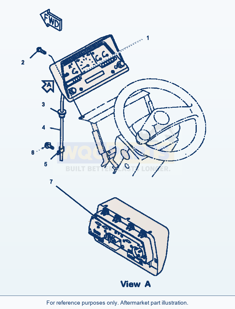 Komatsu WA180-3MC Gauge And Sensor - Mph Display parts diagram