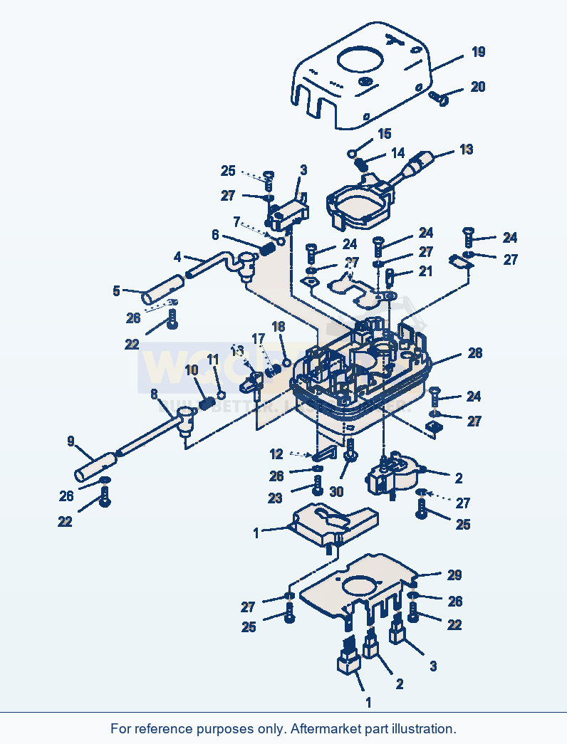Komatsu WA180-3MC Transmission - Control Switch parts diagram