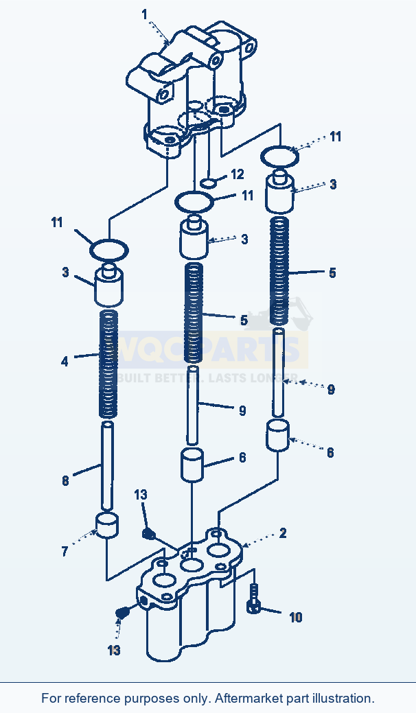 Komatsu WA180-3MC Transmission - Accumulator Valve parts diagram