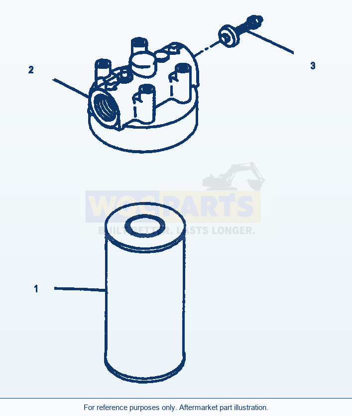 Komatsu WA180-3MC Transmission - Oil Filter parts diagram