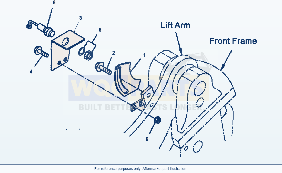 Komatsu WA180-3MC Lift Arm And Bellcrank - Boom Kick-Out Switch parts diagram