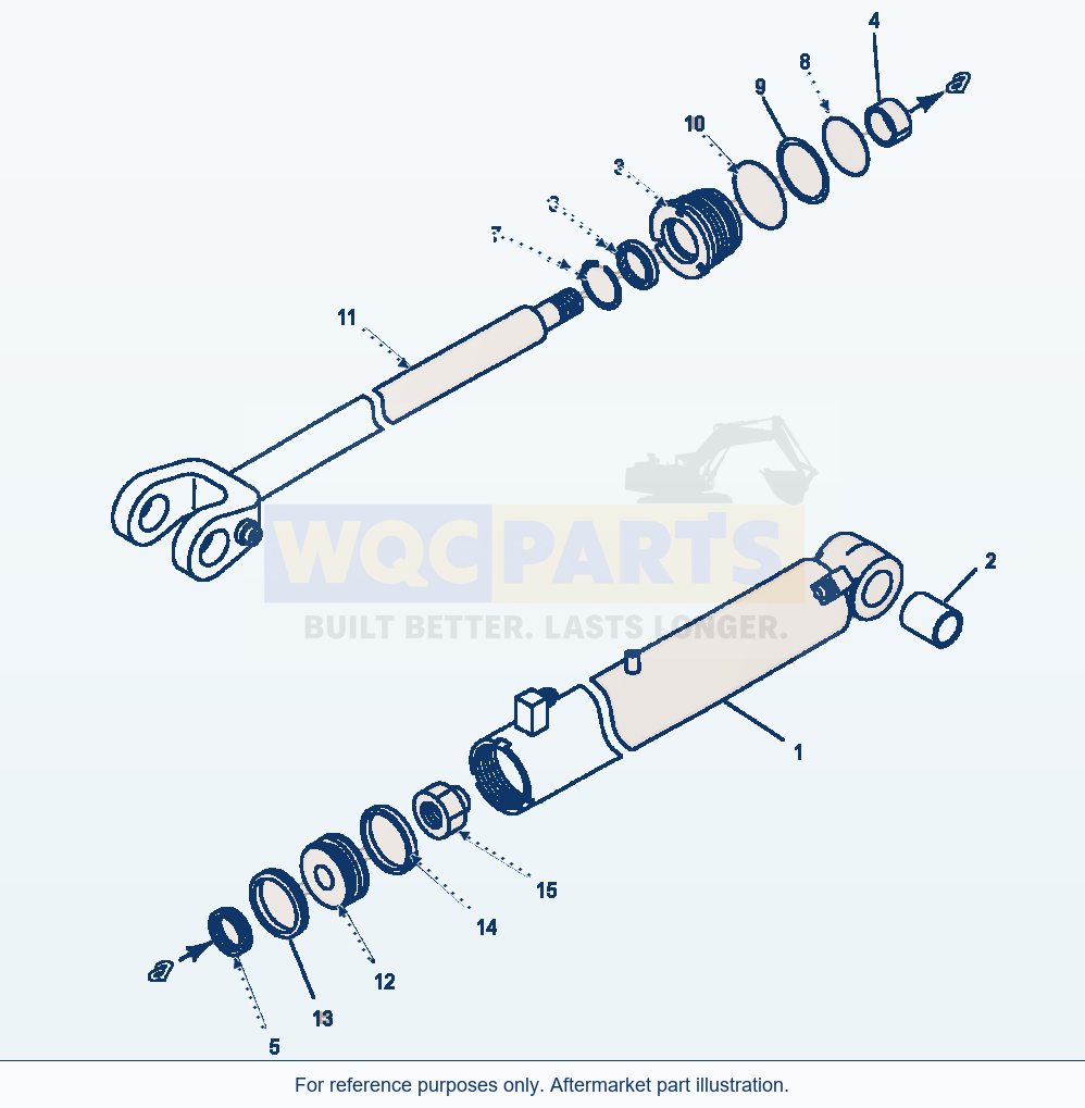 Komatsu WA180-3MC Lift Cylinder parts diagram